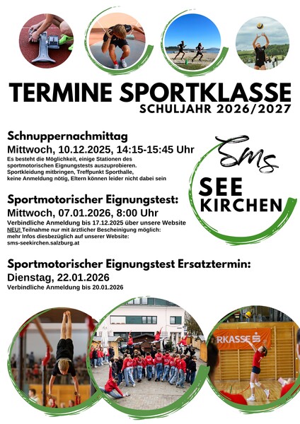 termine sportklasse 25